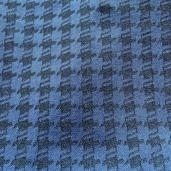 Navy Blue/Black Houndstooth Skinny Pants, Stretchy, Cropped P231 - Picture 4 of 4